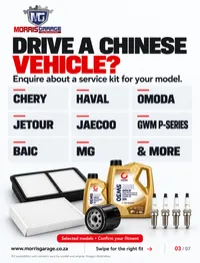 Morris Garage Chinese Car Service Kit with Engine Oil, Filters and 4 Spark Plugs – Image 3