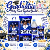 Male Grad Blue Party Favor Bundle – Image 1