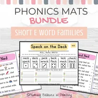 Short Vowel E Intervention Bundle with Decodable Passages, Progress Monitoring, and Assessments – Image 1
