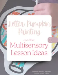 Letter Tracing Pumpkin and Letter Scavenger Hunt Flashlight Activity – Image 1