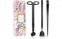 Black Candle Accessory Set: Wick Trimmer - Wick Dipper - candle snuffer – Image 1