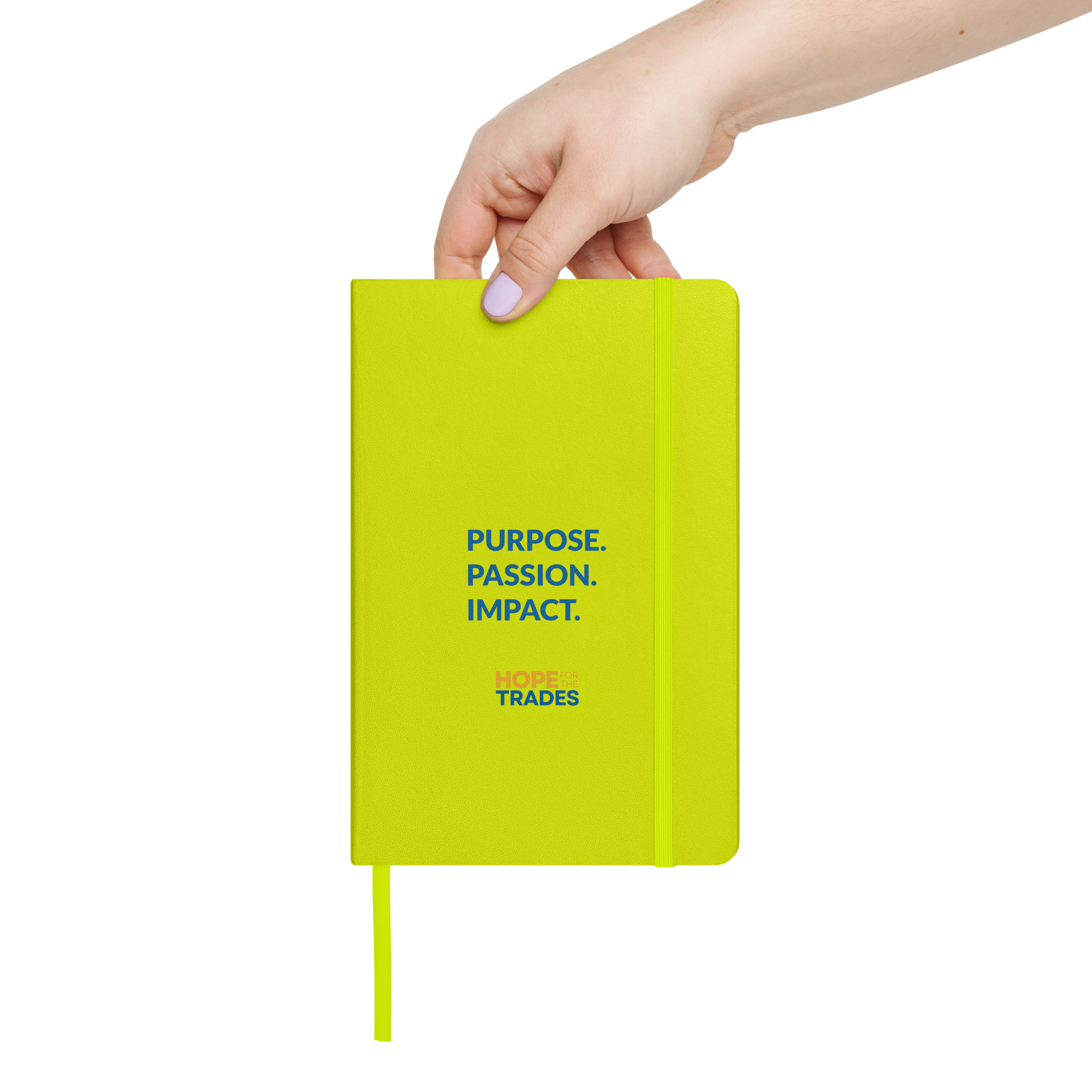 HFTT Hardcover Bound Notebook (5.5"×8.5") | Purpose. Passion. Impact. (Light Colorways) – Image 10