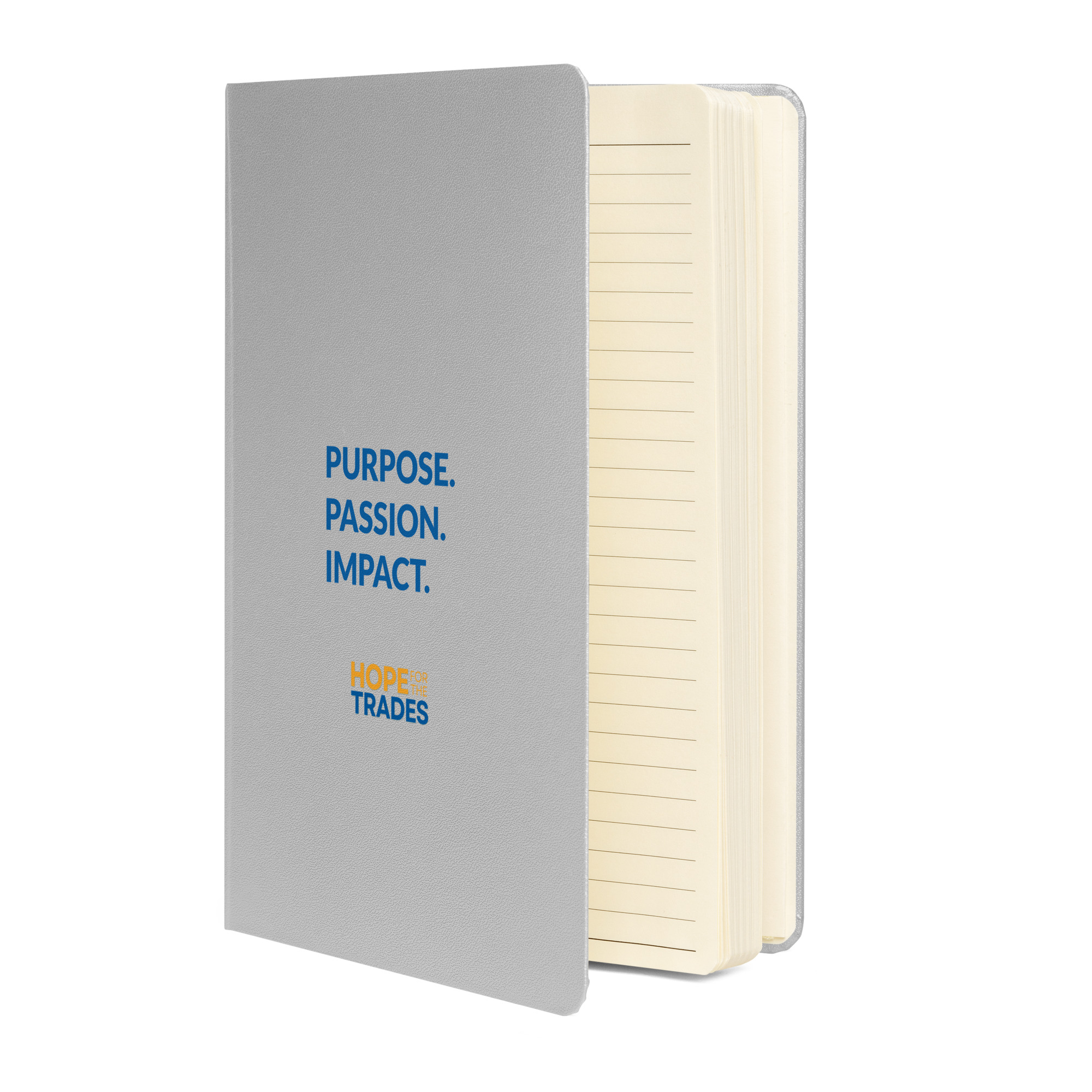 HFTT Hardcover Bound Notebook (5.5"×8.5") | Purpose. Passion. Impact. (Light Colorways) – Image 6