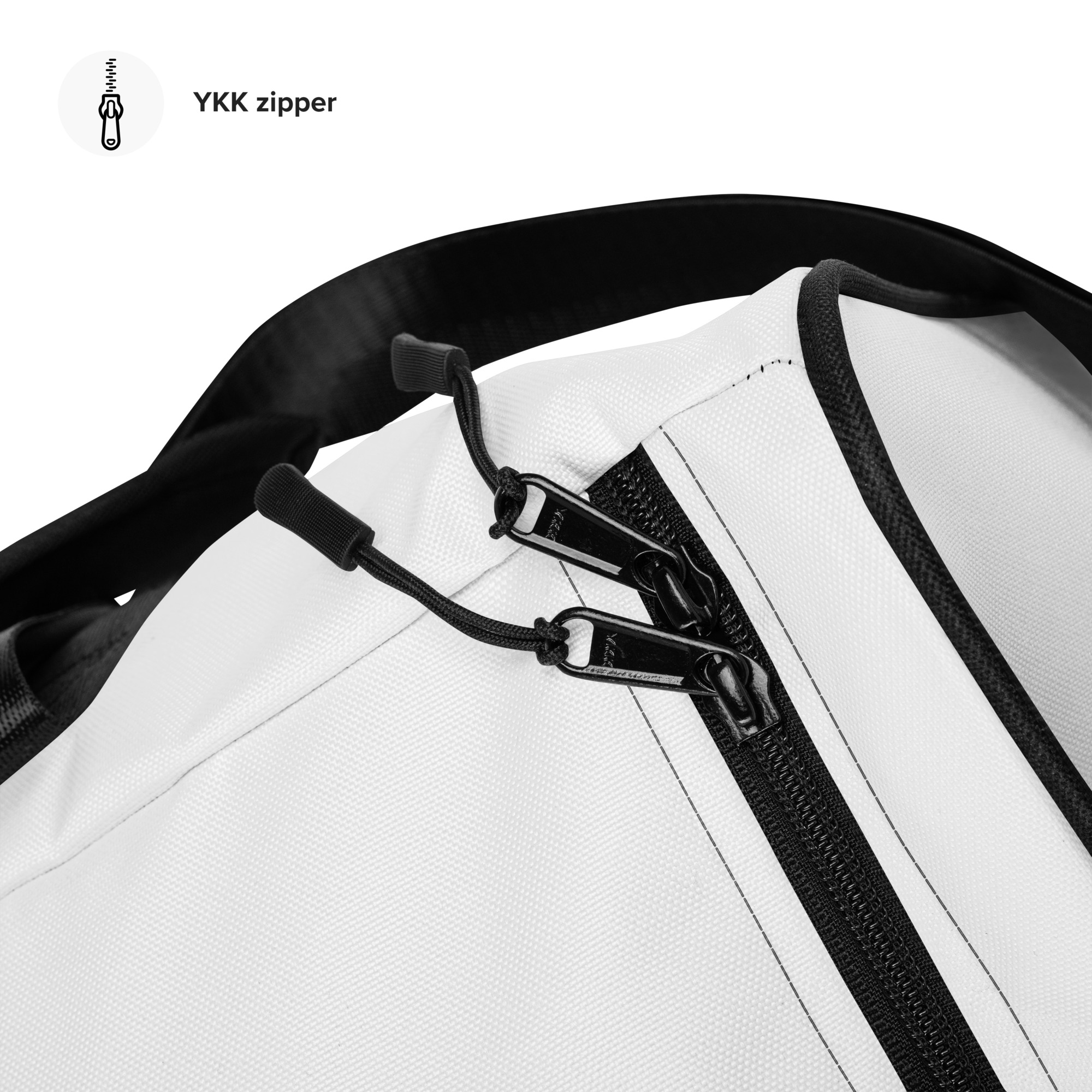 HFTT Weekender Duffle Bag | Purpose. Passion. Impact. (White) – Image 7