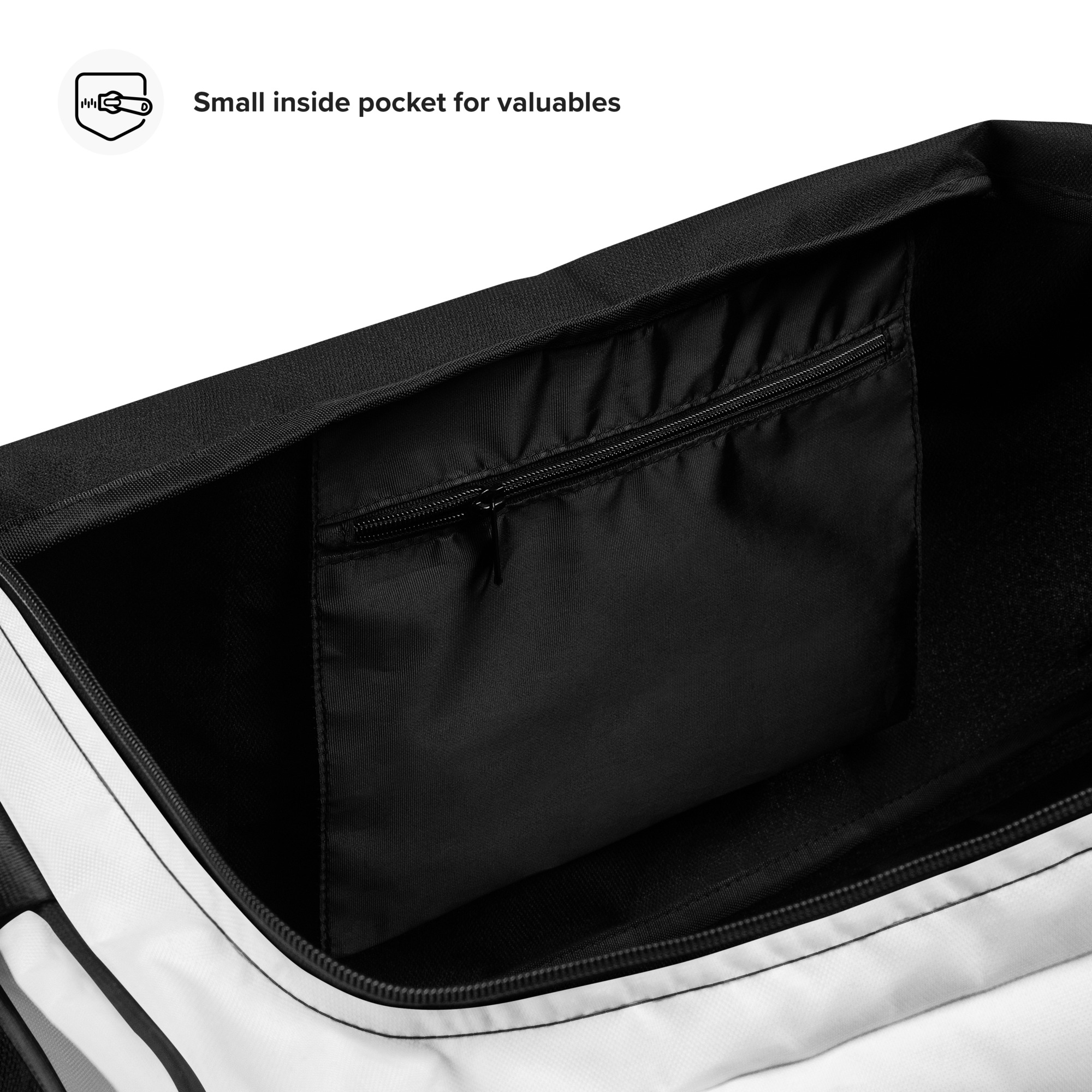 HFTT Weekender Duffle Bag | Purpose. Passion. Impact. (White) – Image 8