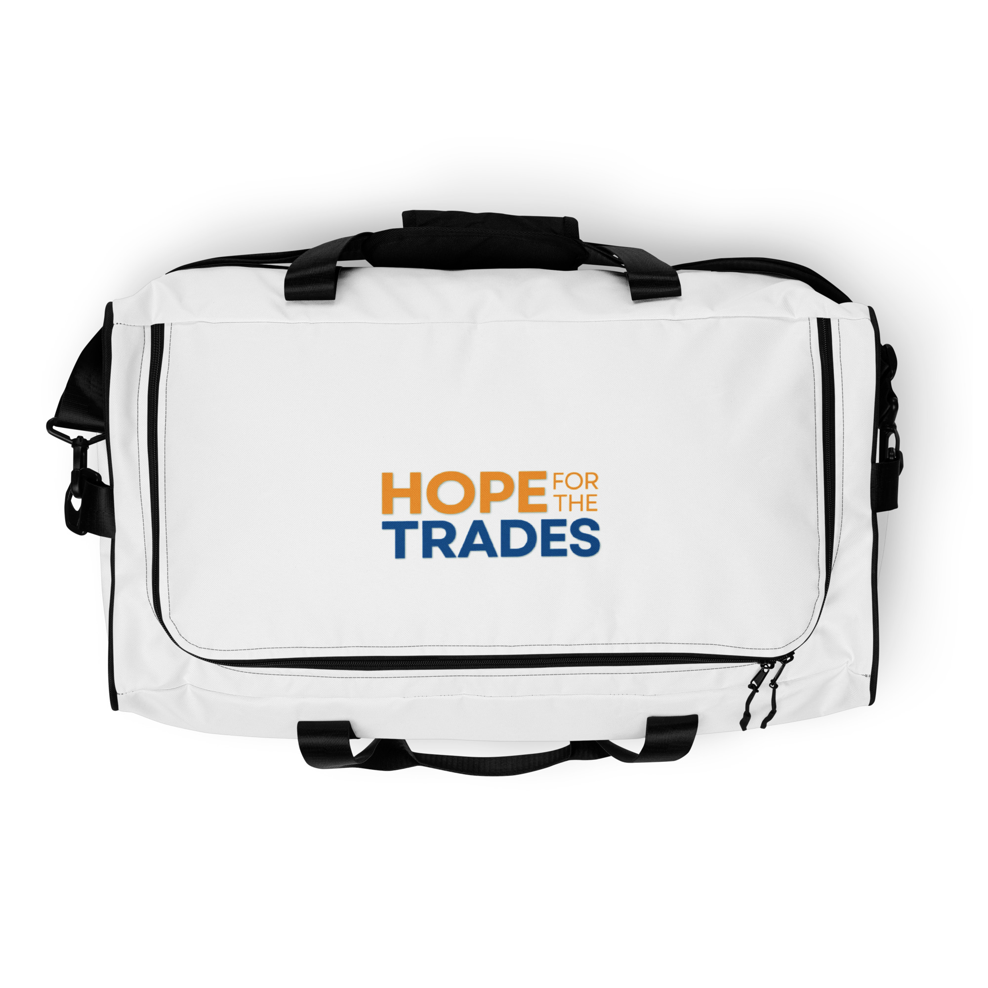 HFTT Weekender Duffle Bag | Purpose. Passion. Impact. (White) – Image 2
