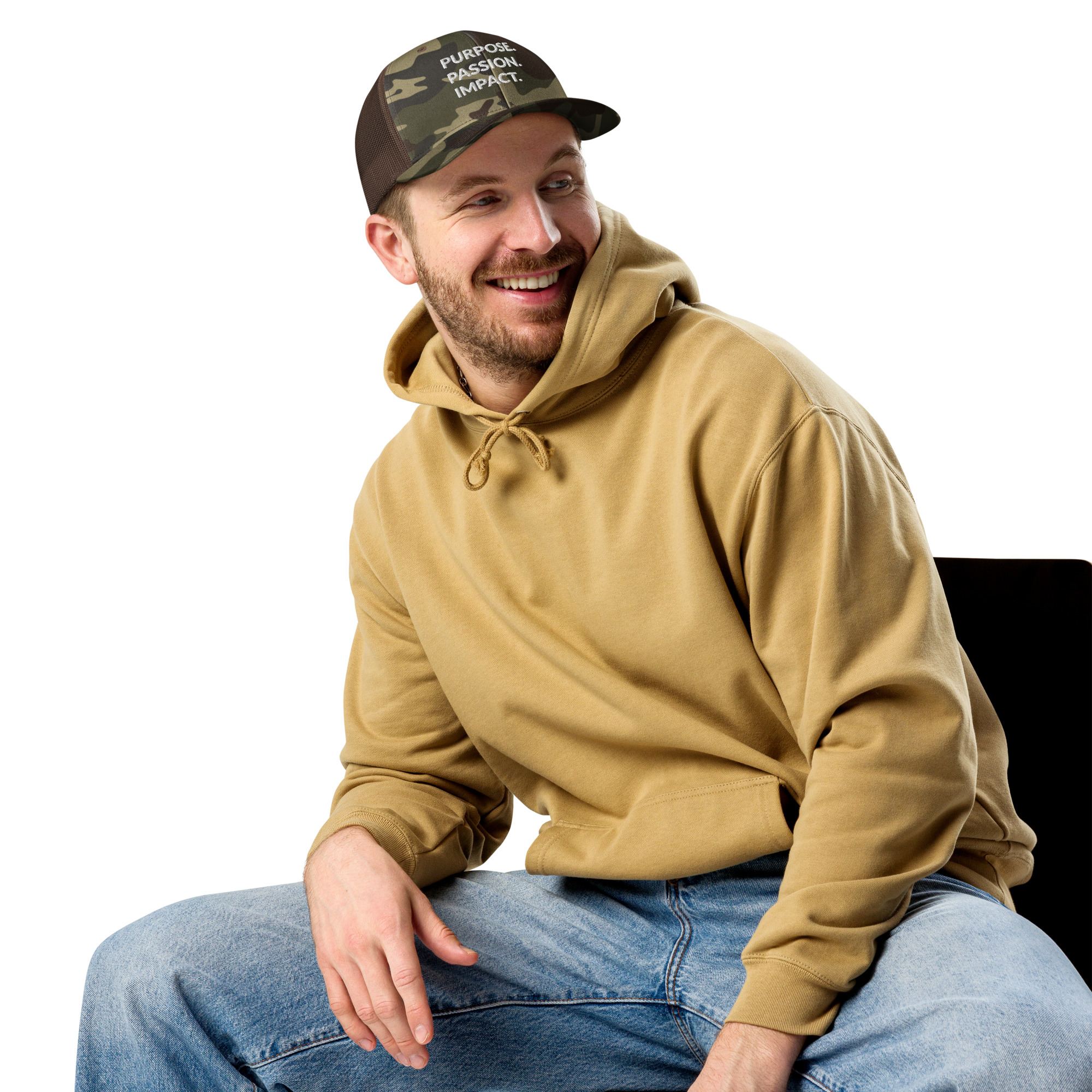 HFTT Camouflage Trucker Hat | Purpose. Passion. Impact. – Image 18