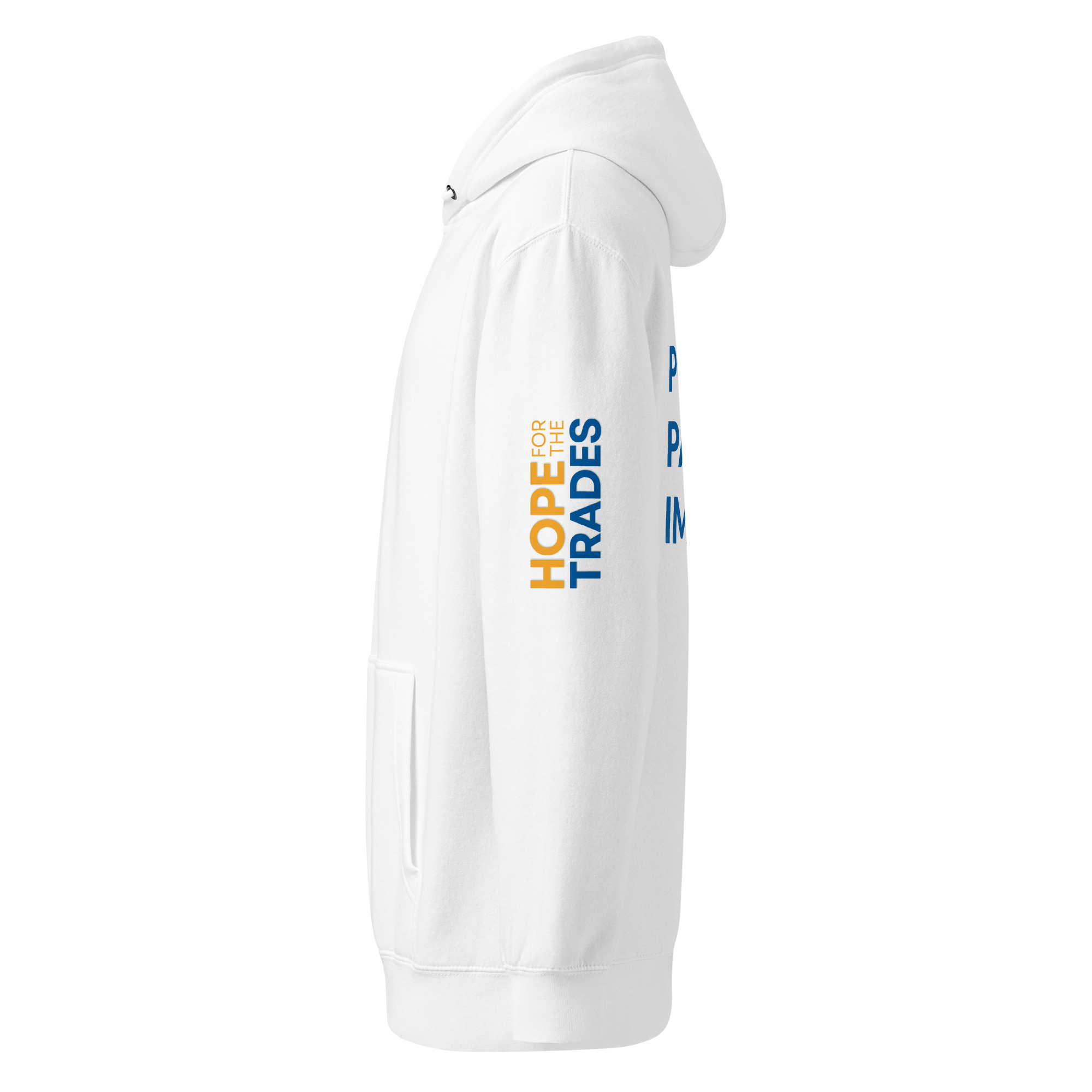 HFTT Premium Midweight Hoodie | Purpose. Passion. Impact. | Back Print (White) – Image 9
