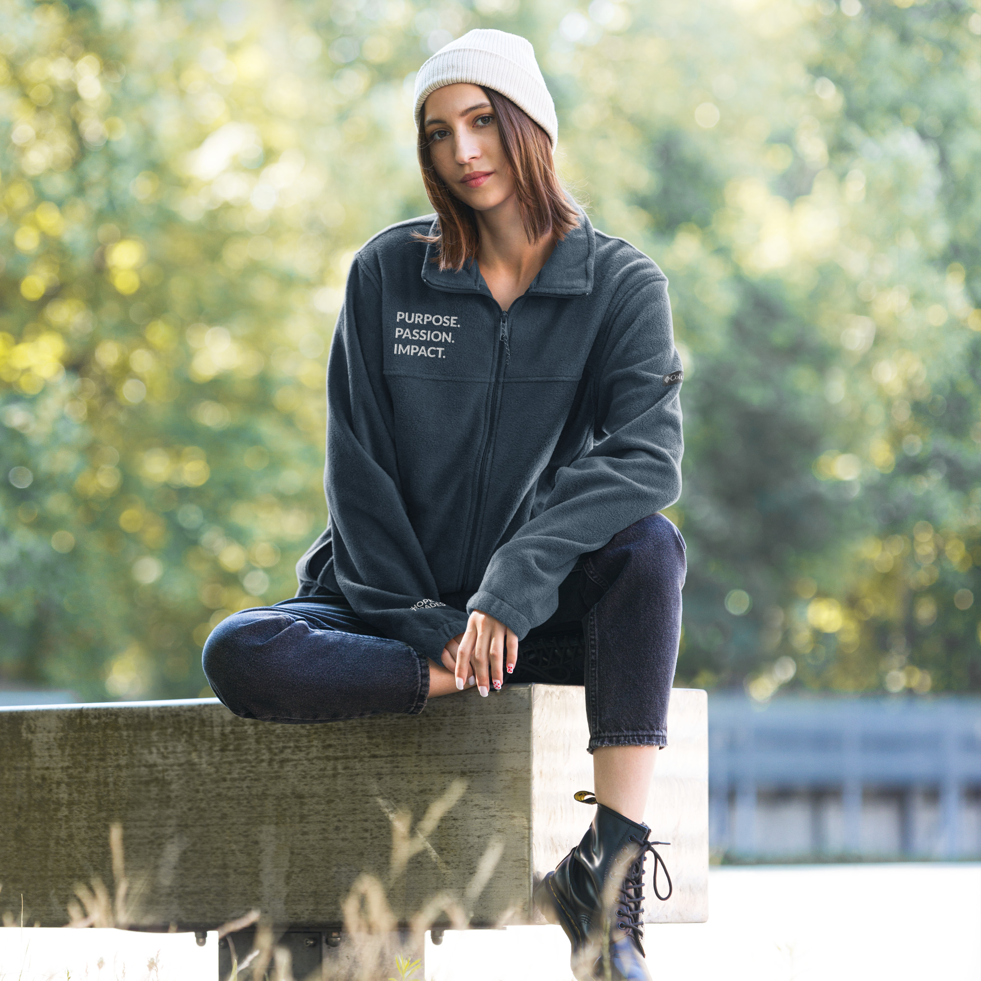 HFTT Columbia Unisex Full-Zip Fleece Jacket | Purpose. Passion. Impact. (Colors Available) – Image 10
