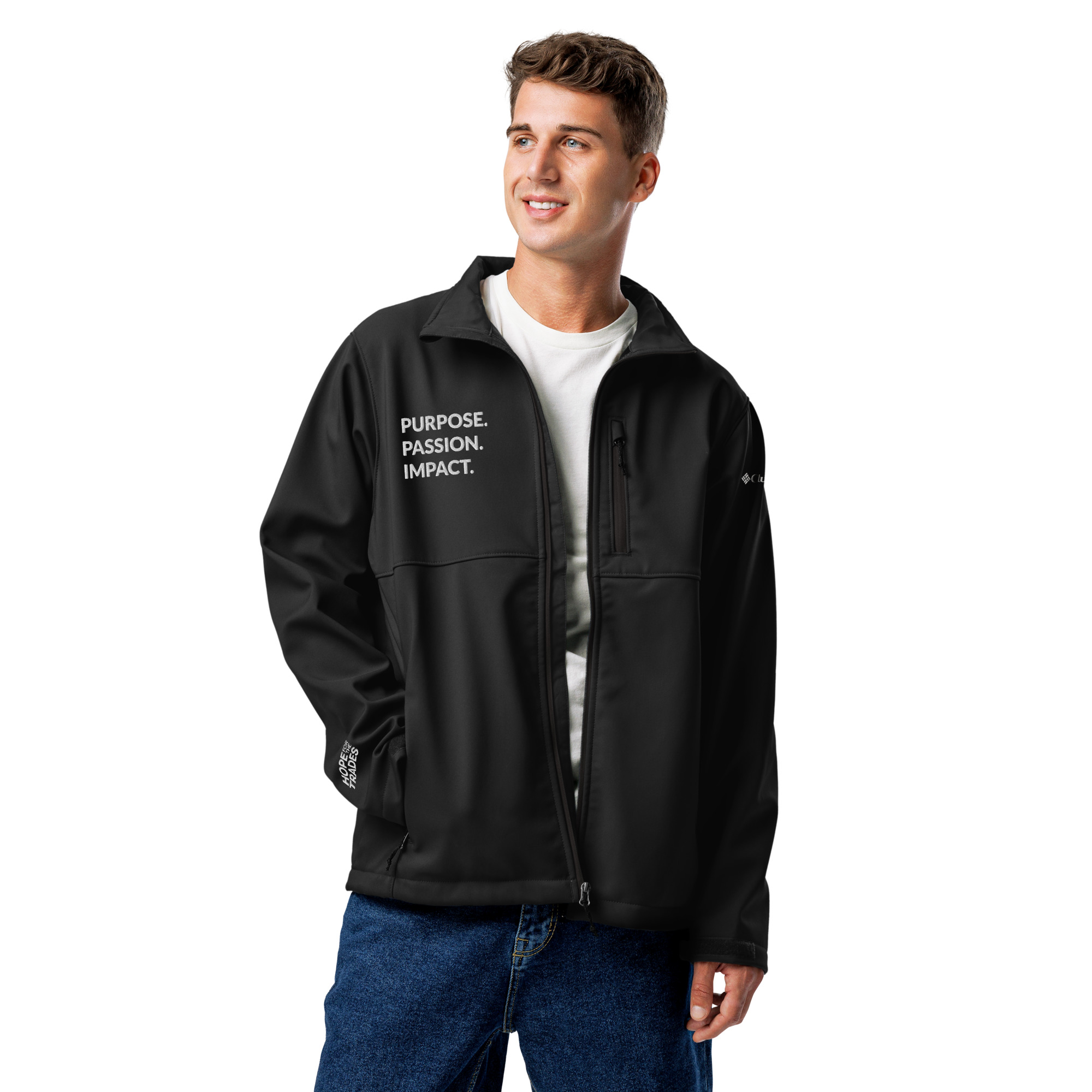 HFTT Columbia Full-Zip Softshell Jacket | Purpose. Passion. Impact. (Colors Available) – Image 11
