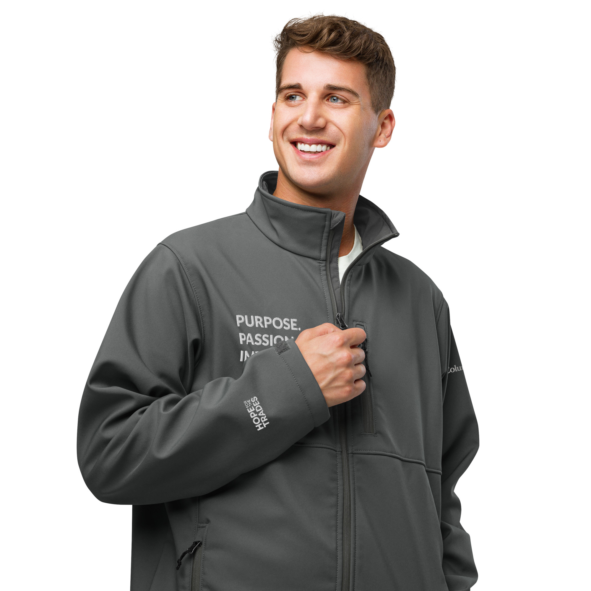 HFTT Columbia Full-Zip Softshell Jacket | Purpose. Passion. Impact. (Colors Available) – Image 12