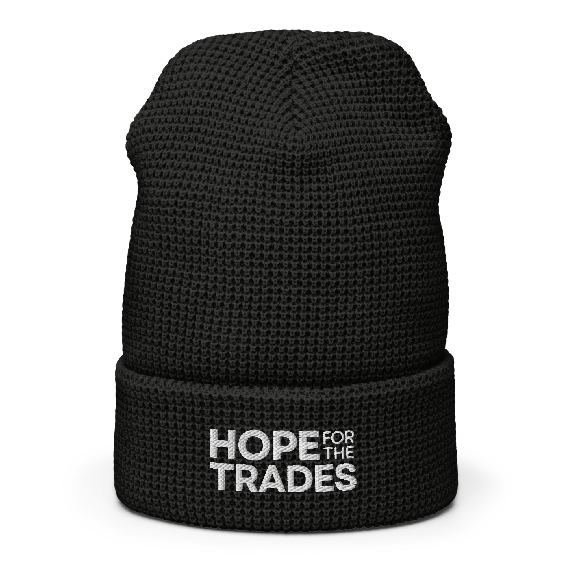 HFTT Waffle Knit Cuffed Beanie | Classic Logo (Colors Available) – Image 7