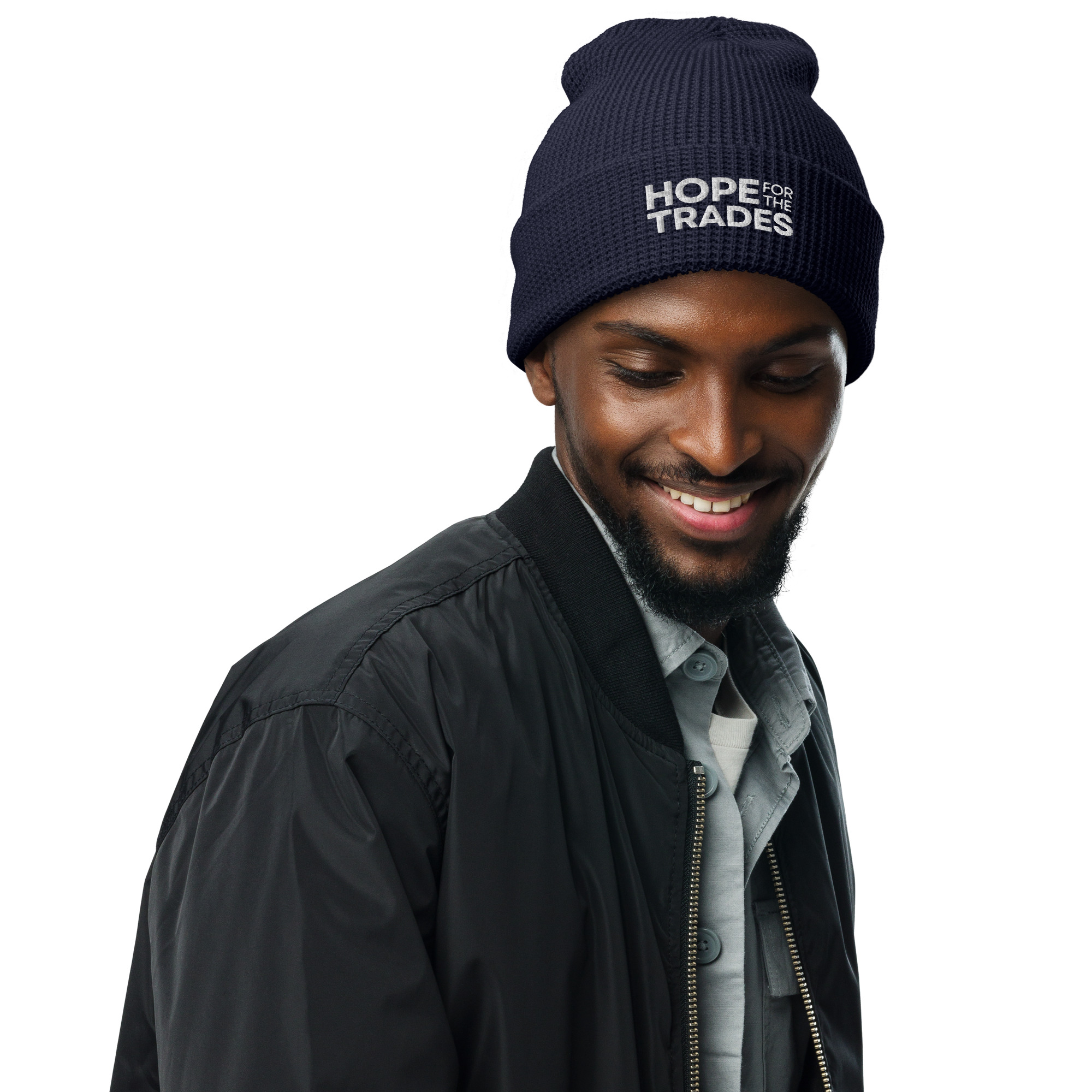 HFTT Waffle Knit Cuffed Beanie | Classic Logo (Colors Available) – Image 11