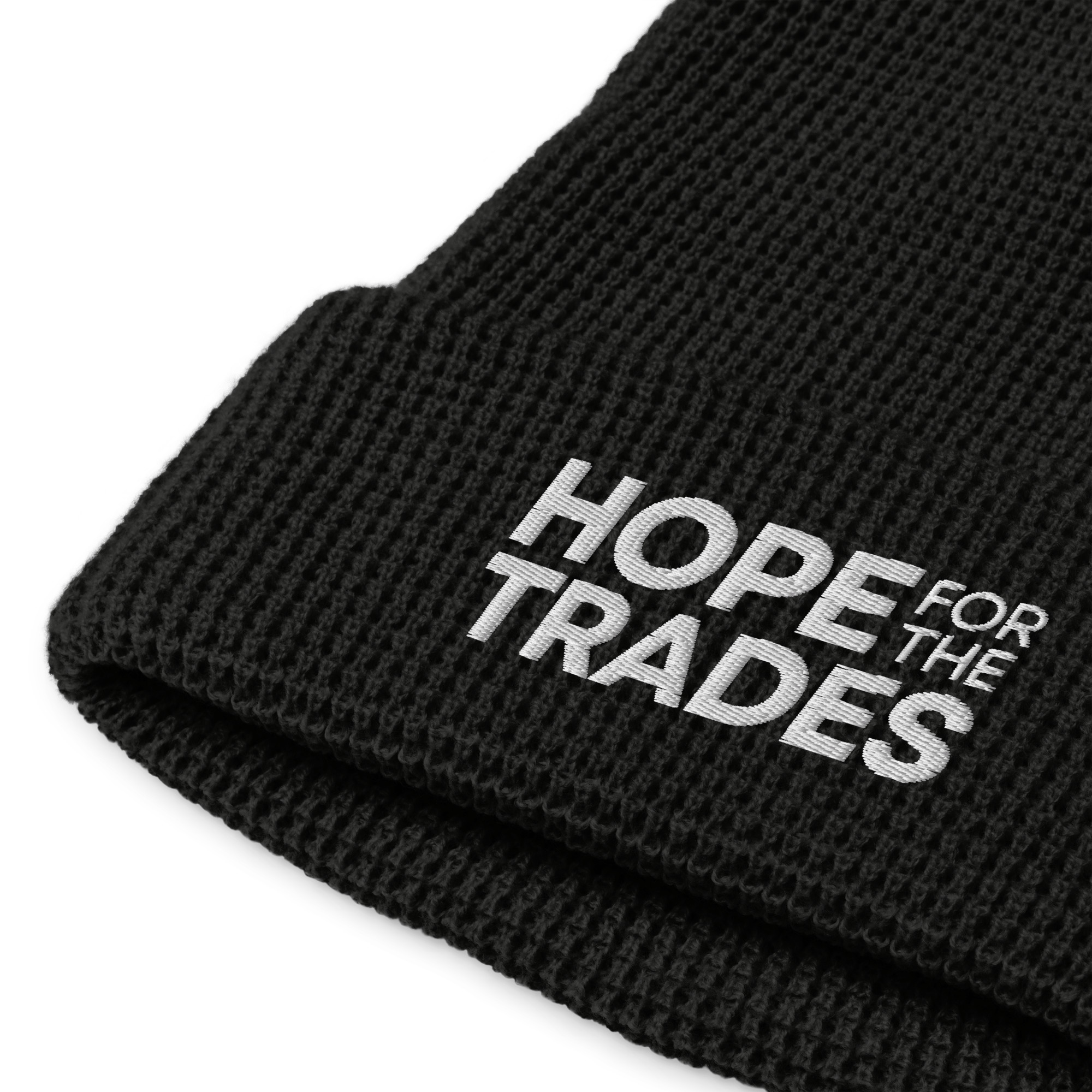 HFTT Waffle Knit Cuffed Beanie | Classic Logo (Colors Available) – Image 2
