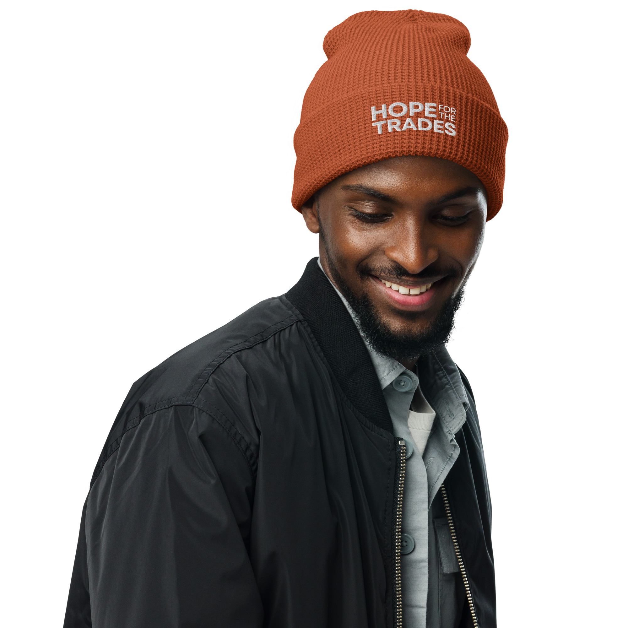 HFTT Waffle Knit Cuffed Beanie | Classic Logo (Colors Available) – Image 9