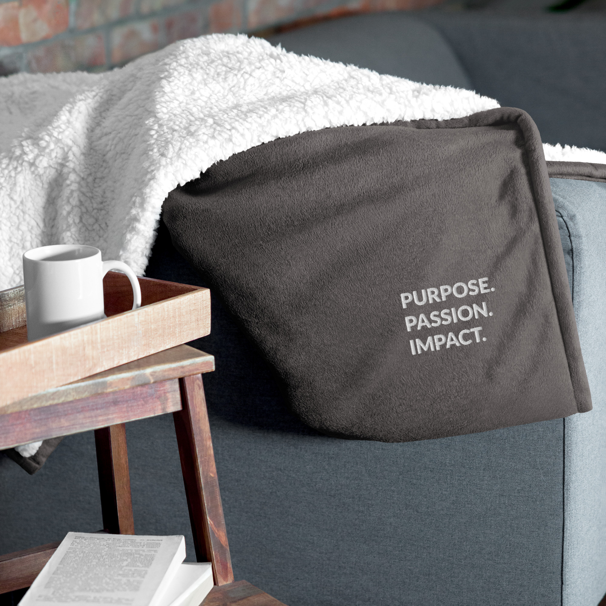 HFTT Sherpa Throw Blanket (50"×60") | Purpose. Passion. Impact. – Image 12