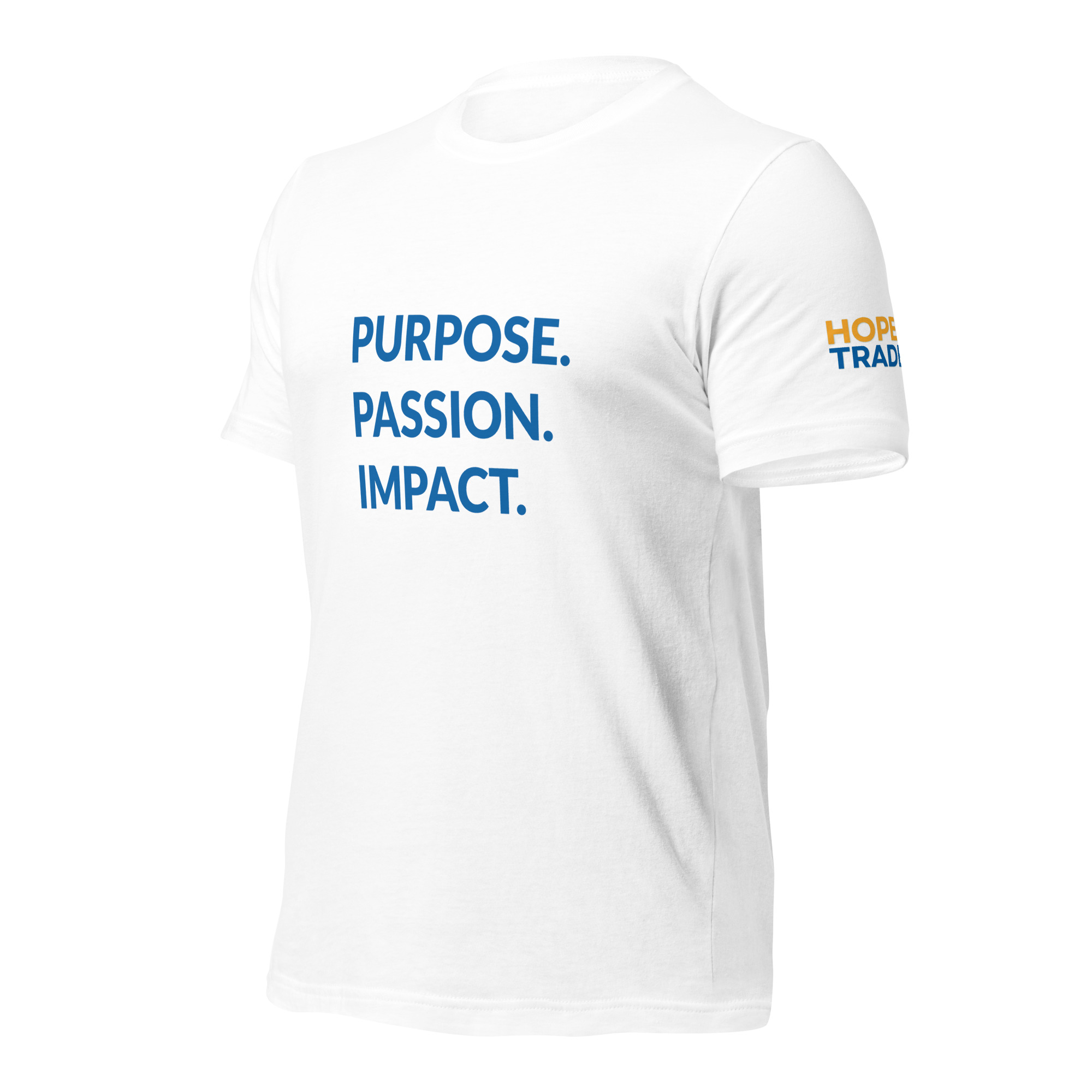 HFTT Unisex T-Shirt | Purpose. Passion. Impact. (White) – Image 3