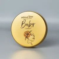MilouGlow Baby Powder Candle – Soft Clean Luxury Home Fragrance – Image 1
