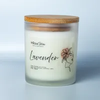 MilouGlow Lavender Candle – Hand-Poured Natural Coconut Wax Candle – Image 1