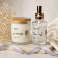 MilouGlow Candle & Room Spray Bundle – Luxury Home Fragrance Gift Set – Room Spray Mango & Coconut Milk + Candle Mango & Coconut Milk