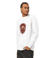 Lion of Judah Heavyweight Long Sleeve T-Shirt – Image 2