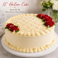 L'Unité Haitian Celebration Cake – 12" Round (Serves 40–50) – Image 1