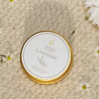 Lavender 2 Oz Tin Candle – Relaxing Mini Travel Candle – Image 1