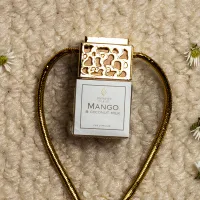 Gold Top Car Diffuser – Luxury Hanging Car Air Freshener – Mango & Coconut Milk