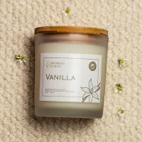 Vanilla Candle – 8 Oz Sweet Warm Scented Candle – Image 1