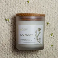 Lavender Candle – 8 Oz Relaxing Aromatherapy Candle – Image 1