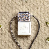 Silver Top Car Diffuser – Elegant Hanging Car Fragrance – Mango & Coconut Milk