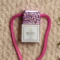 Pink Top Car Diffuser – Cute Hanging Car Air Freshener – Baby Powder