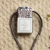 Silver Top Car Diffuser – Elegant Hanging Car Fragrance – Vanilla