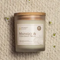 Mango & Coconut Milk Candle – 8 Oz Tropical Scented Candle – Image 1