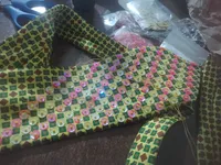 Corbata Bordada a Mano con Lentejuelas | Diseño Exclusivo Artesanal – Amarillo y verde