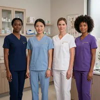 Ambos Médicos para mujer Lluvia de Oro – Color a Pedido, XXL