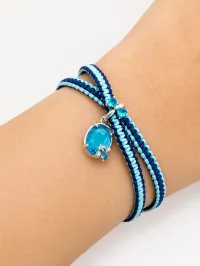 Dual Woven Bracelet  – Blue