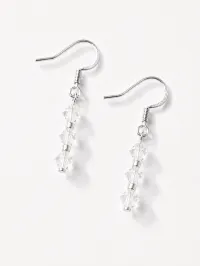 Remember Me Earrings – Crystal White 