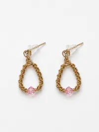 Simply Her Earrings – Brown Pink 