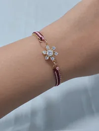 Self-Defined Bracelet  – Pink/ Dark Brown