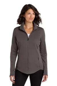 Port Authority Collective Smooth Fleece Jacket (Women) – 1-Color Logo Imprint, Graphite, 4XL