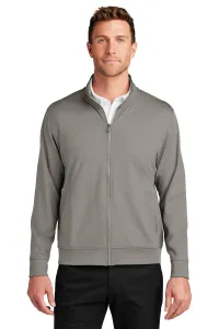 Port Authority C-FREE Double Knit Full Zip (Men) – 1-Color Logo Imprint, Smoke Grey, 2XL