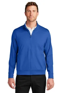 Port Authority C-FREE Double Knit Full Zip (Men) – 1-Color Logo Imprint, True Royal Blue, XS