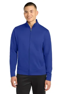 Sport-Tek Sport-Wick Full Zip Jacket (Men) – 1-Color Logo Imprint, True Royal, XS