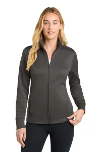 Sport-Tek Sport-Wick Full Zip Jacket (Women) – 1-Color Logo Imprint, Iron Grey, 4XL