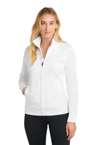 Sport-Tek Sport-Wick Full Zip Jacket (Women) – 1-Color Logo Imprint, White, XS