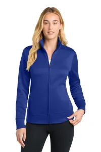 Sport-Tek Sport-Wick Full Zip Jacket (Women) – 1-Color Logo Imprint, True Royal, XS