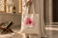 BLOSSOMING JANNAH TOTE BAG – Image 1