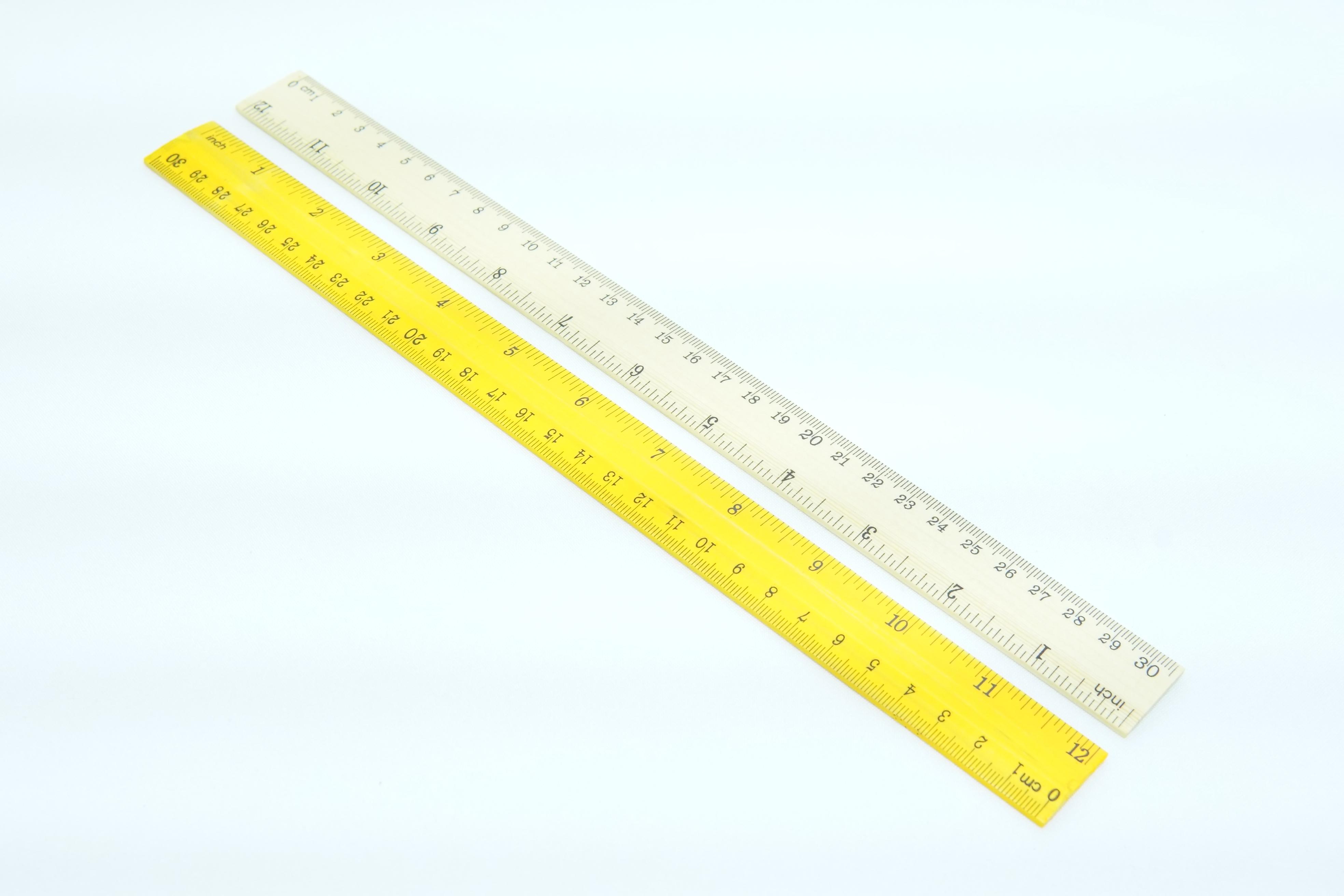 Yellow & Brown Wooden Rulers – Image 3