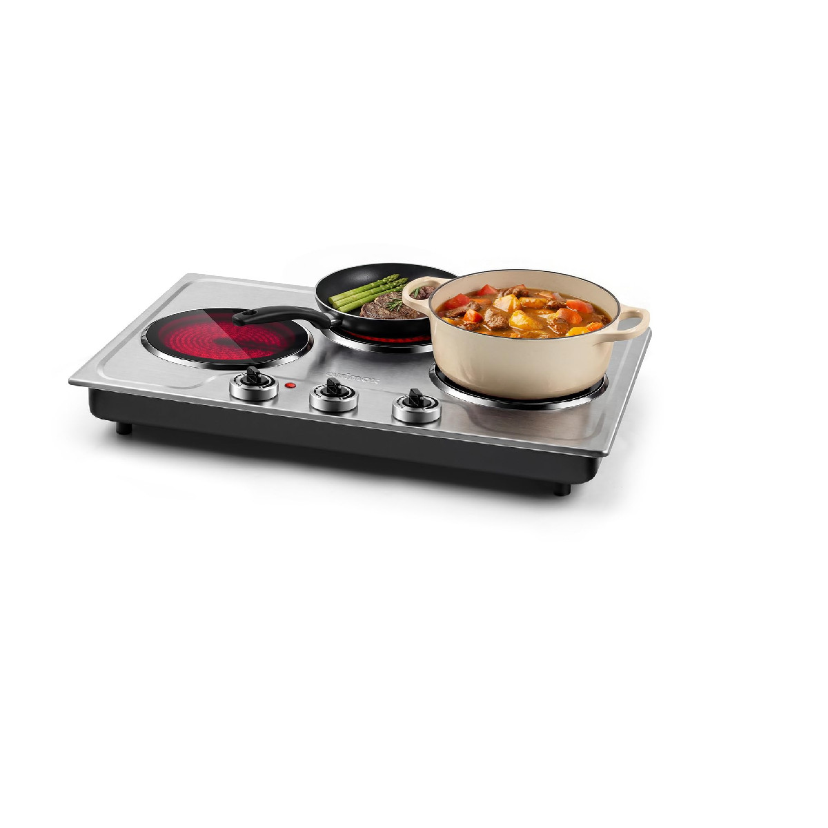 1800W Triple Burner Infrared Hot Plate – Image 1